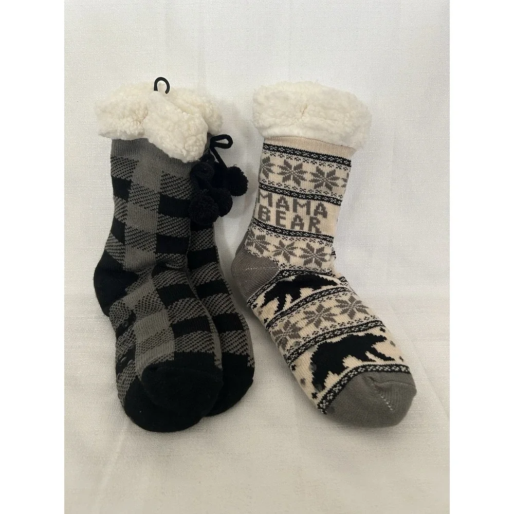 Lot of 2 BassPro Natural Relections Cozy‎ Socks NWOT
